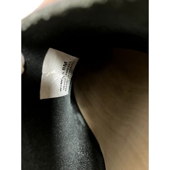 LL Bean Black Leather Wooden Mule Clogs - Picture 5 of 5